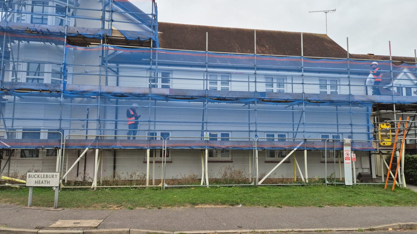 South Woodham Ferrers — composite cladding on building façade